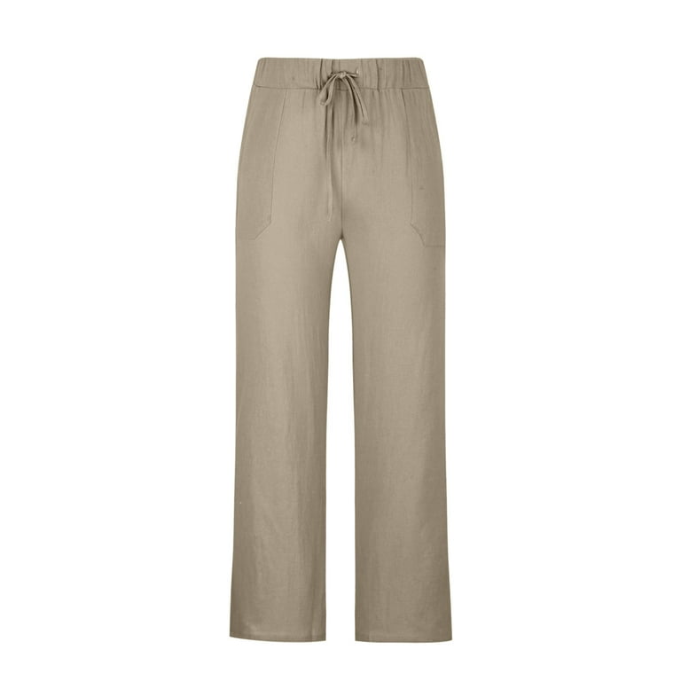 【oan】Kima Cotton Pants Xysaqa Men's Cotton Linen Beach Pants Summer Casual Jogger