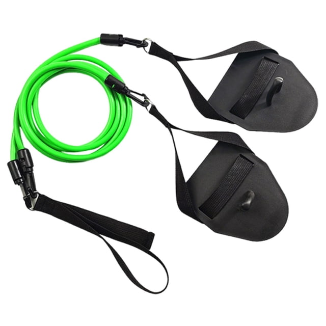Bandas de ejercicio para entrenamiento de fuerza de brazos y músculos de natación Verde 50 libras