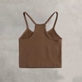 thumbnail image 5 of SHTXOZHI Womens Ribbed Tank Top Crisscross Back Spaghetti Strap Tops Crew Neck Casual Dressy Cropped Summer Tees, 5 of 6