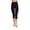 Black, variant on Womens Bodyshaper Crop Black Tights Size XS-S
