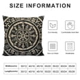 thumbnail image 5 of Autua Symbols Gothic Style Graphic Decorative Cushion Cover for Home Couch Living Room Bed Sofa, Zipper Closure, Durable Material, 1PC 24x24in, 5 of 5