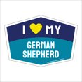 thumbnail image 1 of I Love My German Shepherd Hexagon Shaped Magnet, 1 of 3