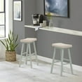 thumbnail image 3 of Birch Harbor Moreno Wood Backless Bar Height Stool, Blue Gray, 3 of 8