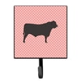 thumbnail image 1 of Black Angus Cow Pink Check Leash or Key Holder, 1 of 1