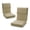 Brown, variant on BPS 20" x 20" x 4" Outdoor Chair Cushions Set of 2 Blue High Back Patio Seat