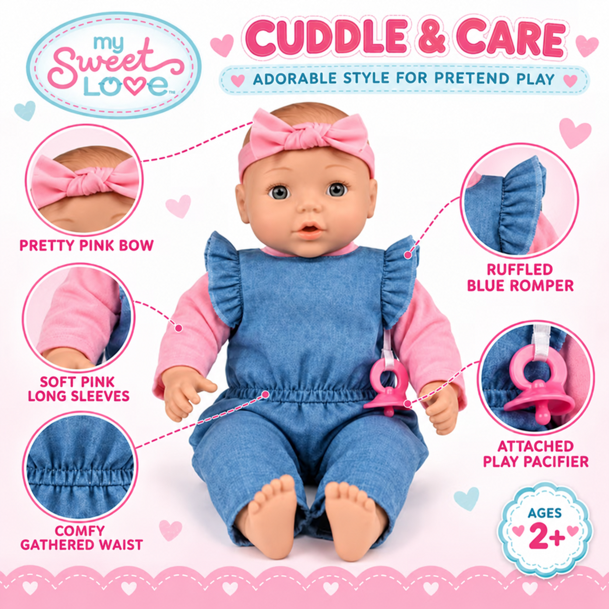 My Sweet Love Big Cuddle 18-Inch Soft Baby Doll photo 5