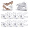 thumbnail image 1 of Organizador de zapatos transparente ajustable de doble nivel SummerVines, 1 of 9