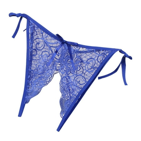 Women s Crotchless Underwear Blue Cute Underwear Women s Sexy Lingerie & Underwear Secy Underwear Woman Naughty Panties For Women One Size