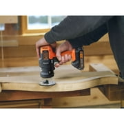 مثقاب لاسلكي Black+decker 20v، مجموعة أدوات كهربائية مكونة من 6 قطع، بطارية وشاحن متضمنان (bdcdmt1206kitc)