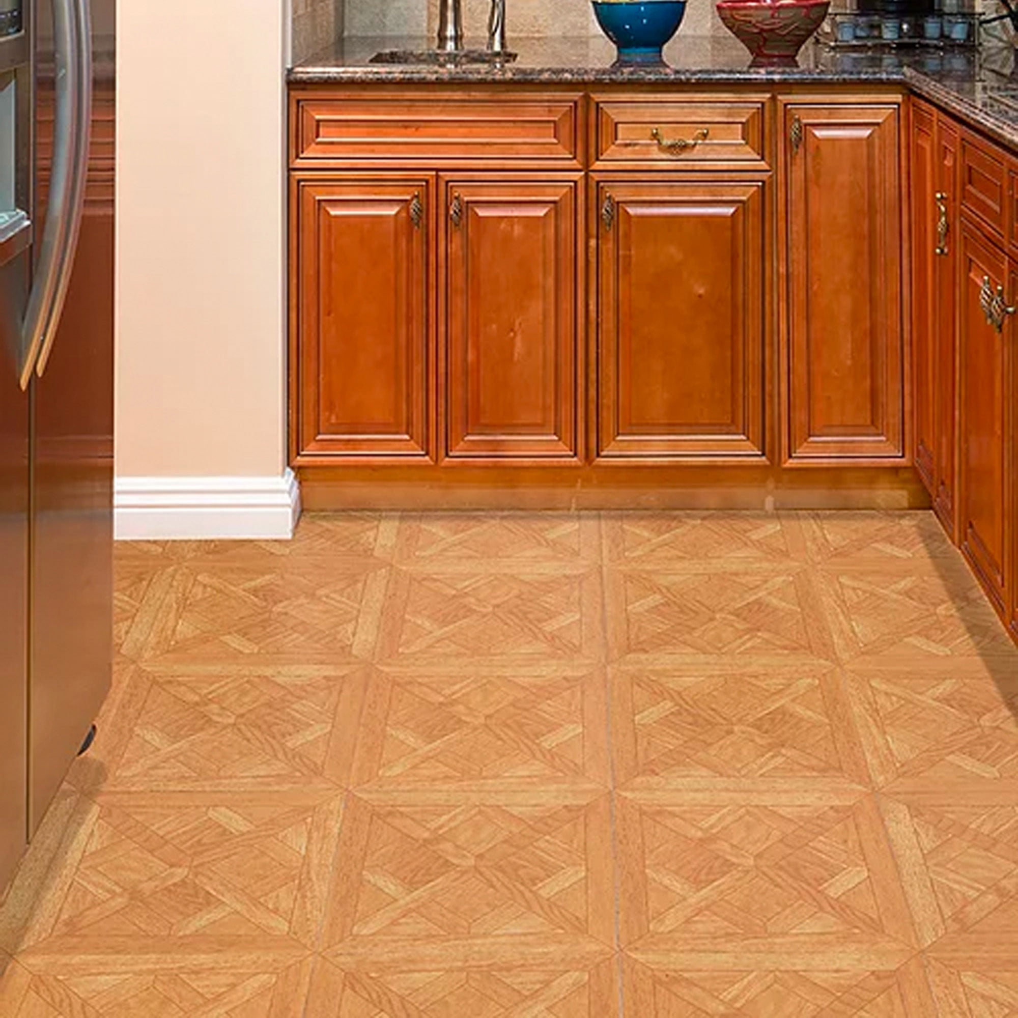 Achim Home Furnishings Nexus Vinyl Floor Tile, Light Oak, 80 Pack