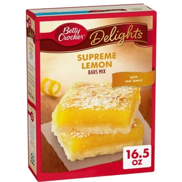 Betty Crocker Delights Supreme Lemon Bars Mix 16.5 oz (Pack of 18)
