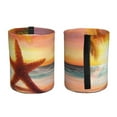 thumbnail image 2 of Wukai Starfish Sunset Sea Beach Print Car Trash Can - Easy to Clean Hanging Garbage Bin - Removable Liner - Leak-Car Garbage Can - Waterproof Trash Can for Car and SUV, 2 of 7