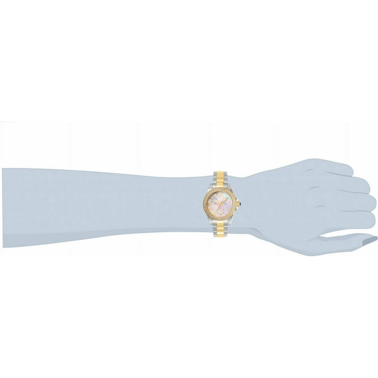 Invicta Angel Quartz White Mother of Pearl Dial Ladies Watch 28480