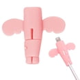 thumbnail image 2 of Silicone Charger Cable Protectors, Universal 3-in-1 Non-Slip Cord Saver, Double-End Silicone Data Cable Protection Cover Cord Organizer, Charger Cables Protector for Wrap Accessories, 2Pack,Pink, 2 of 8