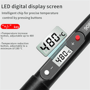 80W Electric Soldering Iron Kit, Adjustable Temperature Digital Display Repair Soldering Tool Electronic Circuit Board Precision Welding Small Tool Kit