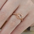 thumbnail image 4 of Pompeii 2 Carat Morganite & Diamond Vintage Engagement Ring 14K Rose Gold (H/I,I1), 4 of 4