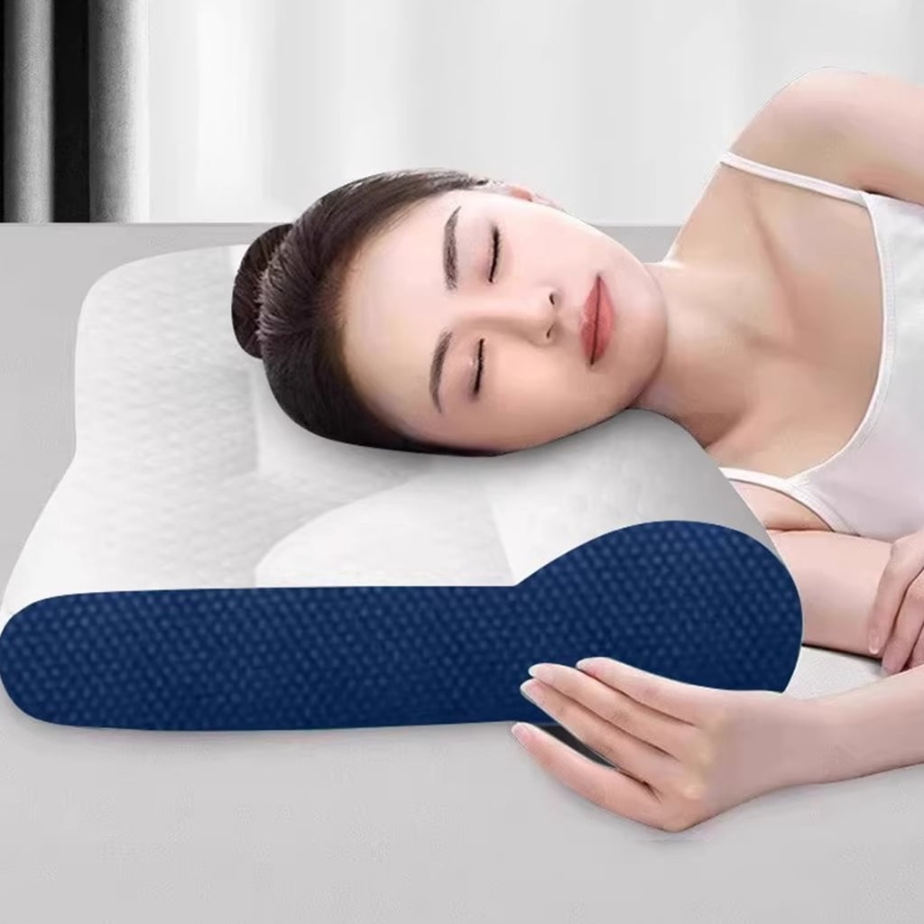 ROZYARD Cooling Cervical Support Pillow Breathable Fabric Cervical Neck Pillows