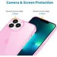 thumbnail image 4 of Compatible with iPhone 13 Pro Case Clear, Transparent Soft Shockproof Protective Slim Thin Bumper Cover Phone Case,Pink, 4 of 15