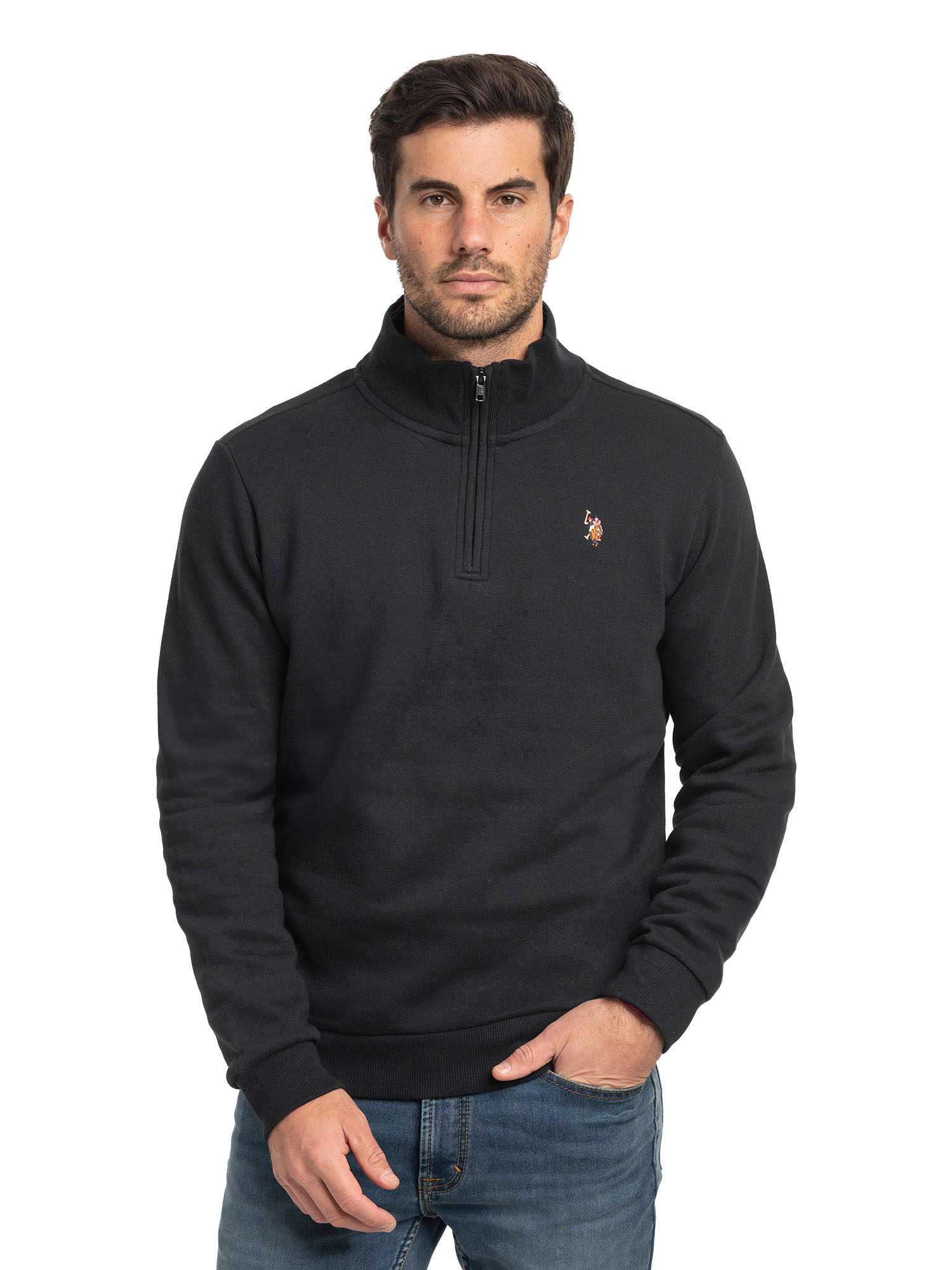 U.S. Polo Assn. Men's Fleece Quarter Zip Pullover photo 1