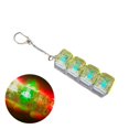 thumbnail image 1 of New Cry-stal Keycap Key Bag Pendant Fidget Keychain DIY Keyboard Fidget Keychain Keys Button Relief Stress Finger Keyboard Cap 4/9Keys Pass The Time Clicker Toy, 1 of 5
