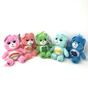 Set of 5 Mini Care Bears FUNSHINE Plush Basic Fun Bear Stuffed Animal Plush 6”