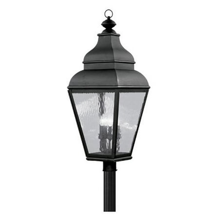 Livex Exeter 2608-04 Outdoor Post Head - Black - 14W in.