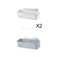 thumbnail image 1 of 3 estantes de plástico para almacenamiento de ducha para baño, estante de pared para cocina Soledad Rack de almacenamiento de montaje en pared, 1 of 10