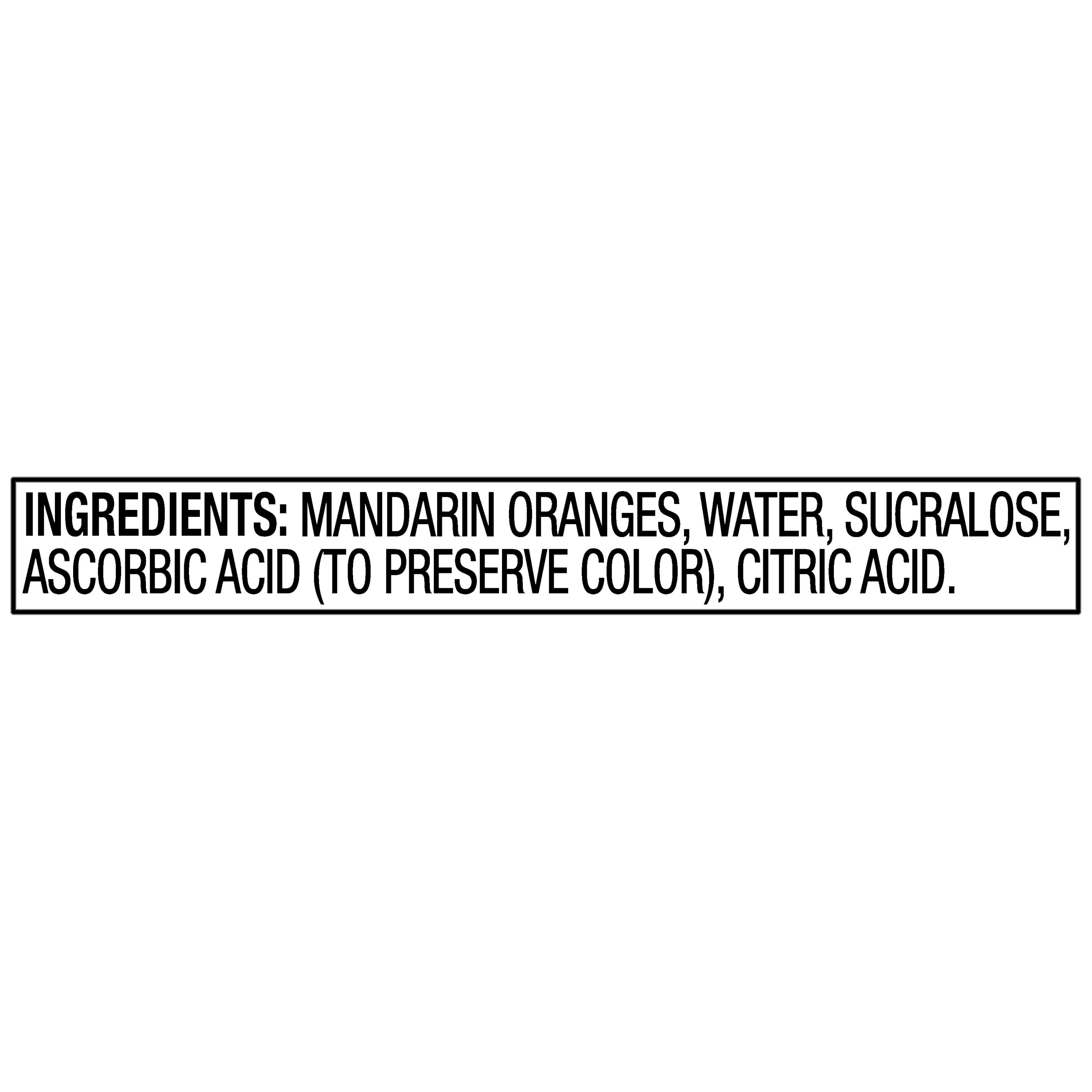 Great Value No Sugar Added Mandarin Oranges, 4 oz, 4 Count Cups