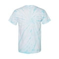 thumbnail image 3 of Dyenomite - Cyclone Pinwheel Tie-Dyed T-Shirt - 200CY - Pale Turquoise - Size: S, 3 of 3