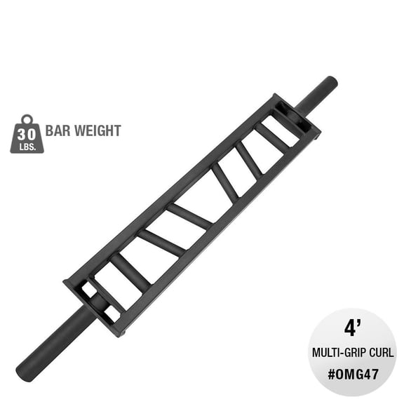 OMG47 - Olympic Multi-Grip Curl Bar (Black) - Body-Solid