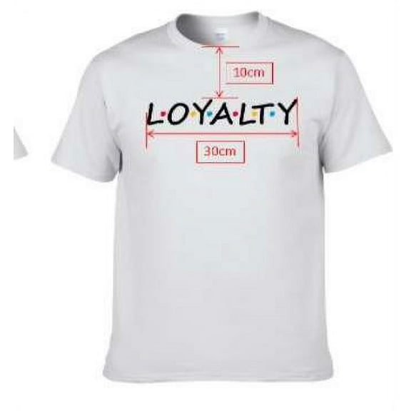 white cotton loyalty t-shirt