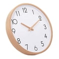 thumbnail image 5 of Silent Sweep Solid Wood Literary Clock, Simple Design, Nordic Wooden Clock, Wooden Wall Clock, 5 of 5