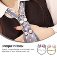 thumbnail image 4 of Miangastore 2Pcs Simple Design Fashion Multifunctional Clothes Hemline Scarf Buckles, 4 of 8