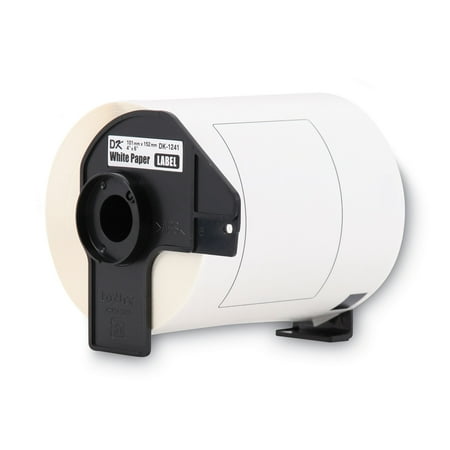 UPC: 0012502616351 | Brother Genuine DK-1241 Die-Cut Shipping Paper Labels for Brother QL Label Printers  4 in x 6 in (101 mm x 152 mm)  DK1241