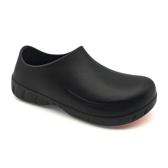 Professional Non-Slip Work Shoes for Men Women - Waterproof & Oil-Resistant Chef Clogs with Massage Insole, Slip-On Nursing Kitchen Footwear for Hospital, Restaurant & Garden