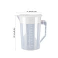 thumbnail image 4 of Large Capacity 2000ml Transparent Water Cooler Jug with Lid | ABS Plastic Tea Drop Dispenser for Home or Office | 8.48 Inch Food-Grade Pitcher, 4 of 7
