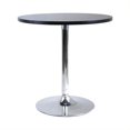 thumbnail image 1 of Pemberly Row Table de Salle à Manger Ronde Décontractée en Noir et Chrome, 1 of 3
