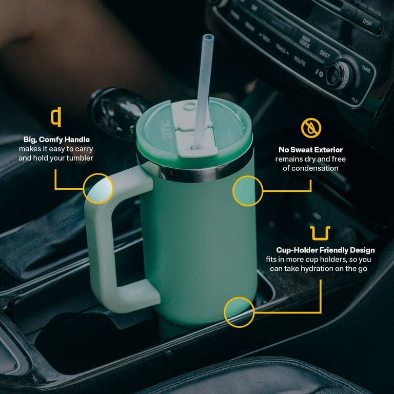 Free Shipping! RTIC 30 oz Ceramic Lined Road Trip Tumbler, Spill