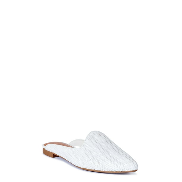 Time and Tru Time and Tru Women's Woven Mules, Medium & Wide Width