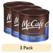 (3 pack) McCafe Colombian Ground Coffee, Caffeinated, 30 oz Can