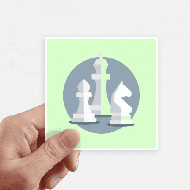 Intelect Mentalité Pièces d'Échecs Autocollant Carré Imperméable Autocollants Papier Peint Voiture Decal