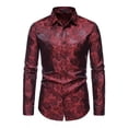 thumbnail image 1 of Camisa Formal Manga Larga Con Estampado Floral Para Hombre, 1 of 5