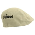 thumbnail image 2 of Go Bananas Embroidered Big Size Men's Linen Ivy Cap - Khaki 2XL-3XL, 2 of 5