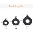 thumbnail image 2 of Black Donut Vase Hollow Ceramic Vase for Flowers Handmade Minimalist Boho ins Style Modern Home Decor for Wedding Dinner Table Party Living Room Office Bedroom（M, 2 of 4