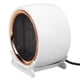thumbnail image 4 of Calentador eléctrico portátil pequeño de 1200W, calentador silencioso de calentamiento rápido, ventilador combinado para escritorio, UE, 220V-240V, blanco, 4 of 10