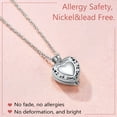 thumbnail image 7 of FindChic Women Heart Shaped Urn Necklaces for Ashes Stainless Steel Angel Wing Pendant Waterproof Cremation Urn Jewelry for Christmas Birthday with Gift Box, 7 of 7