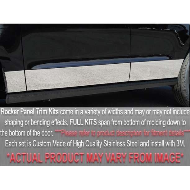 Stainless Steel Rocker Panel Trim 10Pc Fits 19871997 Ford F150