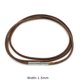 thumbnail image 1 of Collar de cuerda de cuero genuino negro con cierre, cadena de cordón, cadena de línea para colgante DIY, accesorios para hacer joyas, suministros para hombres, 1 of 5