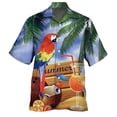 thumbnail image 1 of Camisas Vaqueras Para Hombre Manga Larga Camisa de manga corta con estampado de para fiesta en la playa, informal, a la moda, para primavera/verano, para hombre (Blue, 3XL), 1 of 4