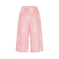 thumbnail image 6 of HomeGardon Two Piece Linen Sets for Women Tops Set Vacation Home Linen Printing Short Sleeves and Trousers, 6 of 9
